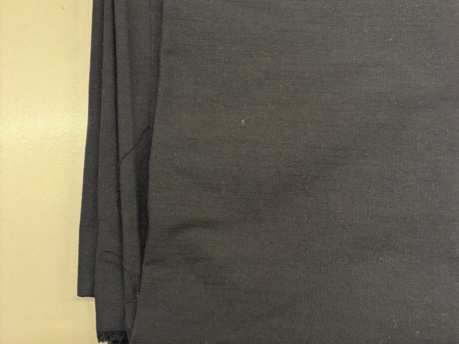 Coupon 23 Gabardine De Coton Spandex Noire Lavée Nuances Fabrics Tissu Au Mètre